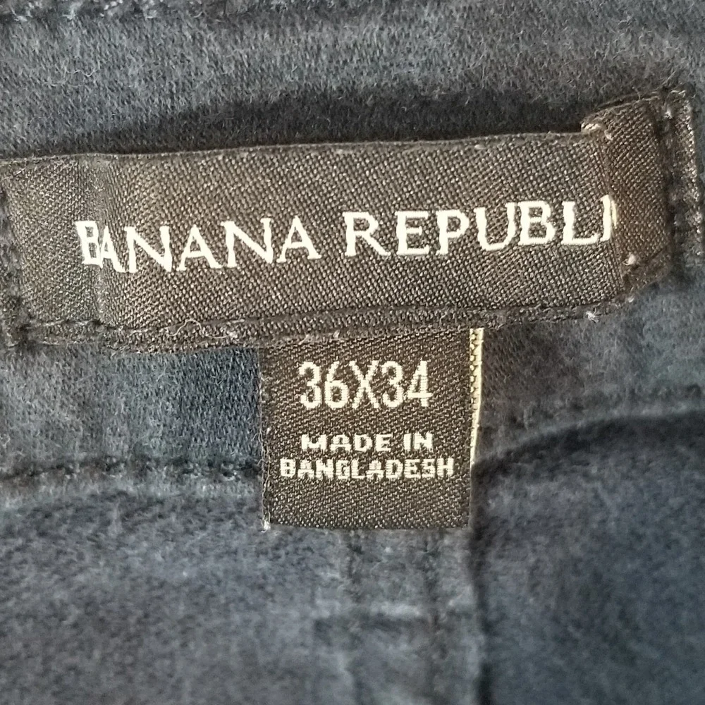 Banana Republic jeans men's 36x32 slim straight blue stretch denim pants